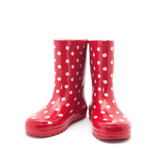 Gumboots. Isolated on white.
