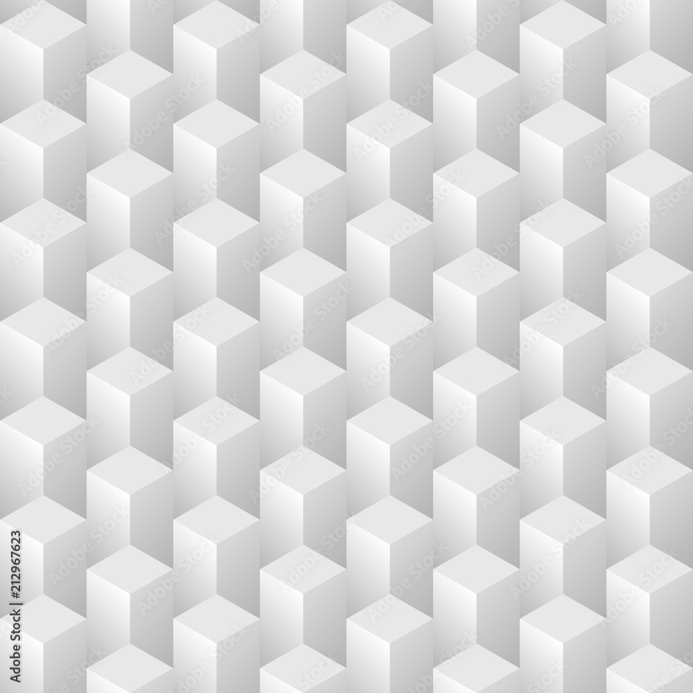 Aufkleber white seamless volumetric texture. vector modern pattern.