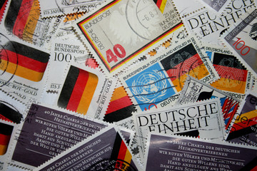 Deutschalnd Briefmarken Schwarz Rot Gold