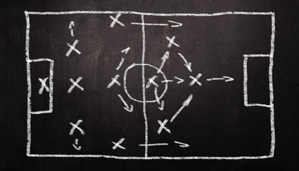 Ball auf dem Fussballplatz