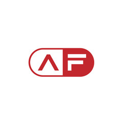 Initial Letter AF Logo Template Design
