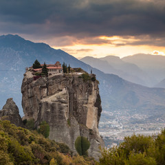 Fototapeta na wymiar Monastery of the Holy Trinity i in Meteora, Greece