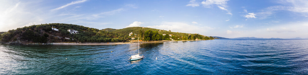 Ort Afissos,  Region Volos, Meerenge von Trikeri, griechische Halbinsel von Pilion, Papasitische Golf, Griechenland