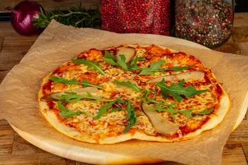 Tasty fruit pizza