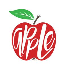 Red apple icon. Vector