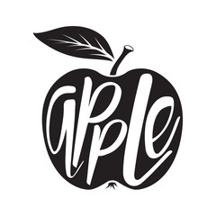 apple icon. Vector