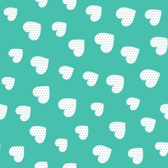 Seamless hearts pattern. Vector repeating texture. Perfect for printing on fabric or paper.