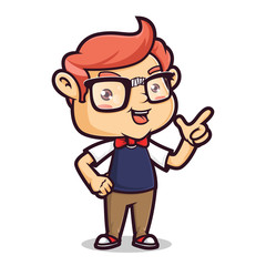 Nerd Geek Pointing