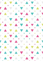 Seamless pattern with triangles on a white background