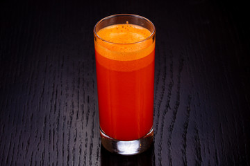 Delicious carrot juice