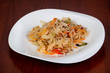 Pickled cabbage salad