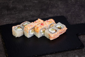 Japanese roll with salmon