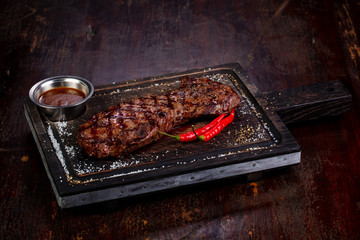 Grilled beef steak