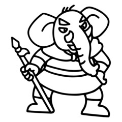 Obraz premium Monster in Journey to the West, the Chinese Mythology Novel Tale