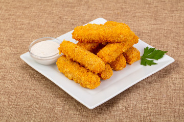Fried cheese sticks