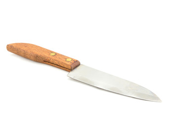 Knife on white background