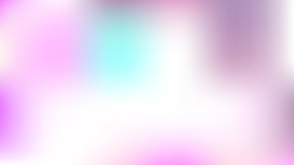 Blurry Fairytale Holographic Vector Background. Dreamy Noble Pink, Purple Mesh Gradient Overlay. Fantasy Holographic Iridescent Defocused Wallpaper. Cute Cosmic Horizontal Card or Banner Background.