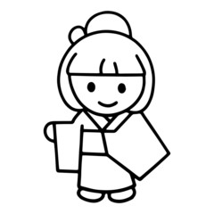 Japanese girl with Kimono