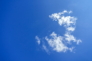 Blue sky background with clouds