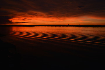 Sunset in Chobe river, Kasane, Botswana, Africa
