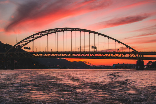 Fort Pitt Bridge Sunset