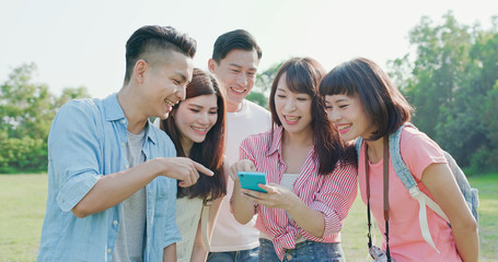 people use phone happily