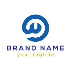 Obraz premium OW Initial Letter Logo Vector Element. OW Initial Template