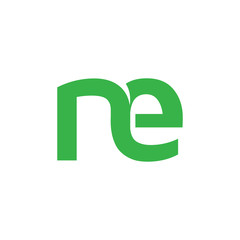 ne initial Letter logo vector element. ne initial logo template