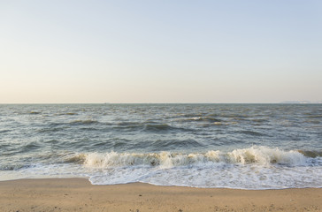 waves on the beach 