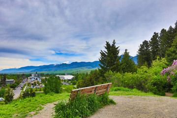 The city of Bozeman, Montana sits at the base of the Rocky Mountains and is the gateway to Yellowstone National Park.