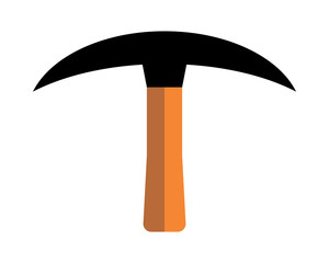 hoe construction repair fix engineering tool equipment image vector icon logo