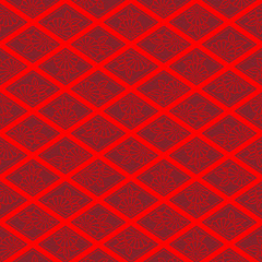 Japanese red floral diamond pattern