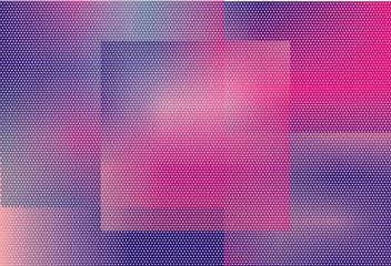 Abstract futuristic halftone panel. The background with dots, points of different shades of pink and violet color