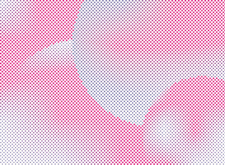 Abstract futuristic halftone panel. The background with dots, points of different shades of pink and violet color