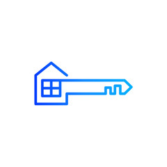 House Key Logo Design Template