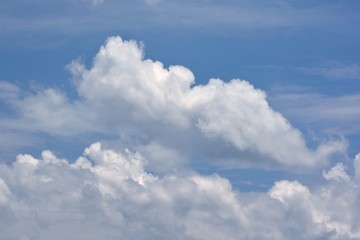 Naklejka na ściany i meble Clouds in the blue sky for background