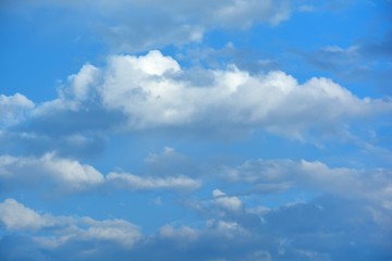 Clouds in the blue sky for background