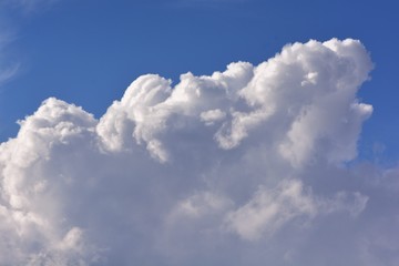 Clouds in the blue sky for background