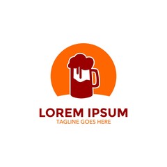 beer logo template. unique