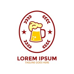 beer logo template. unique