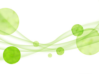 エコロジー　曲線模様　抽象　エコ　フレーム　抽象模様