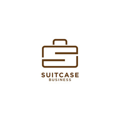 Suitcase graphic design template