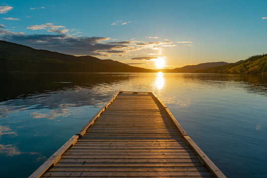 Sunset on the lake
