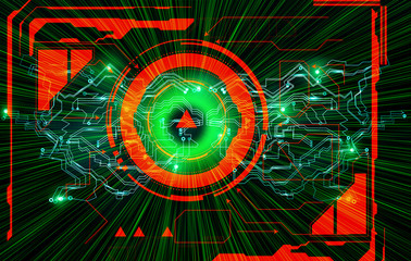 Cyber sport abstract background. Computer game HUD interface. Sci-fi futuristic crosshair. Virtual reality illustration