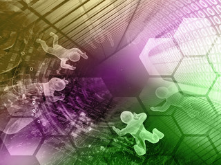 Fototapeta premium Digits and mans