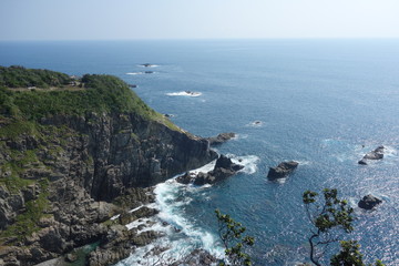 足摺岬の展望台から