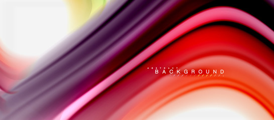 Rainbow fluid colors abstract background twisted liquid design, colorful marble or plastic wavy texture backdrop, multicolored template for business or technology presentation or web brochure cover