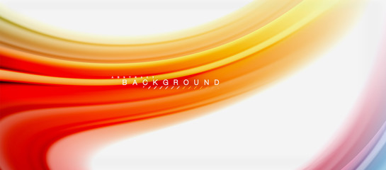Rainbow fluid colors abstract background twisted liquid design, colorful marble or plastic wavy texture backdrop, multicolored template for business or technology presentation or web brochure cover
