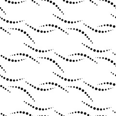 Polka black seamless pattern