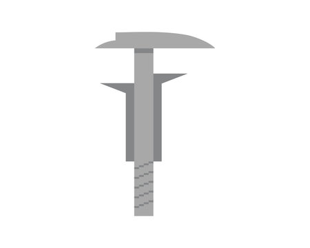 steel measuring instrument construction repair fix engineering tool equipment image vector icon logo